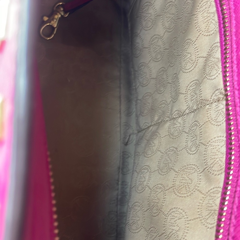 Michael Kors Fuschia Pink Crossbody Bag with Studded Details - Picture 4 of 11